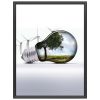 30x40 Snap Poster Frame - 1.25 inch Black Profile, Safe Round Corner