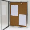 4x(8.5"w x 11h") Universal Showboard With Cork Aluminum Frame