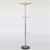 69" x 14" Metal Tube & Marble Base Coat Hanger, Sunflower Coat Rack