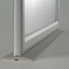 8.5x11 Counter Slide In Frame - Silver Mitred Profile Double Sided