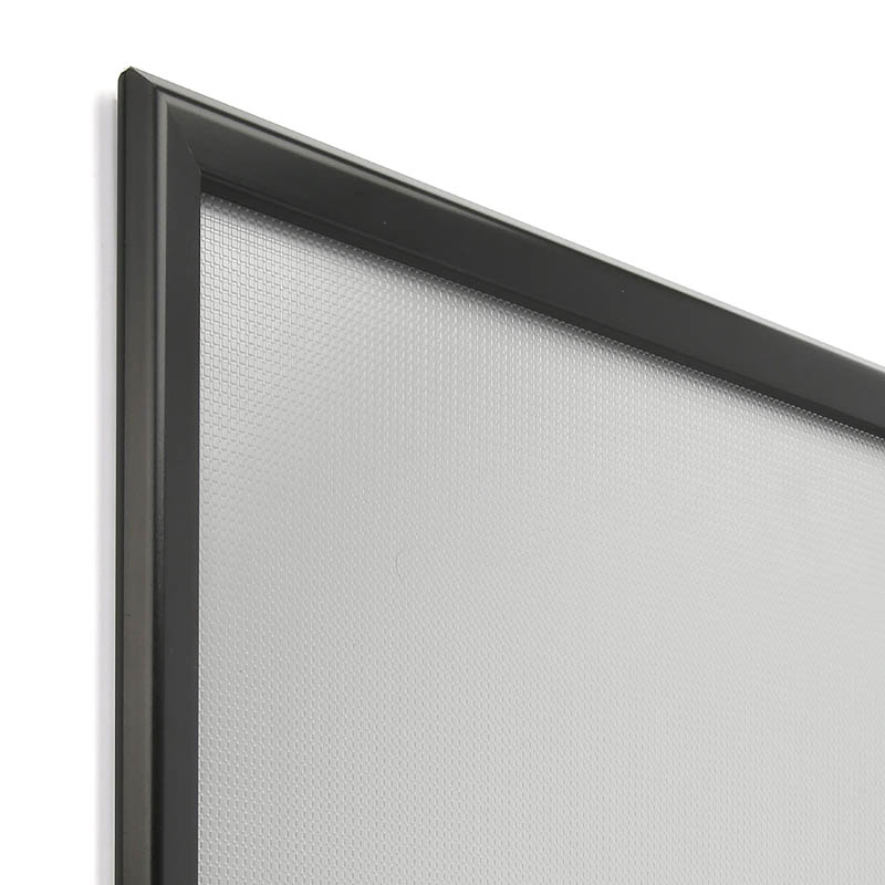 Lockable Snap Poster Frame 8.5×11 Black 1.25″ Aluminum Front Loading ...