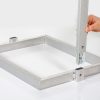 22x69 Portable Eco Infoboard Display Stand Silver