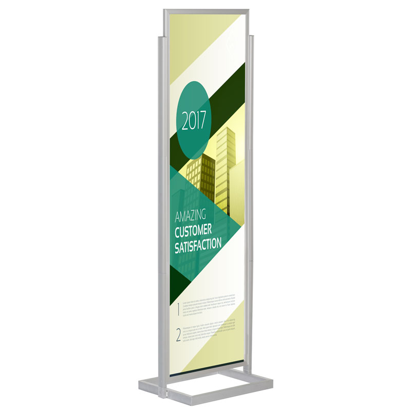 22″w x 69″h Portable Eco Infoboard Display Stand Silver – Displays Outlet –  Online Display Signs Retailer