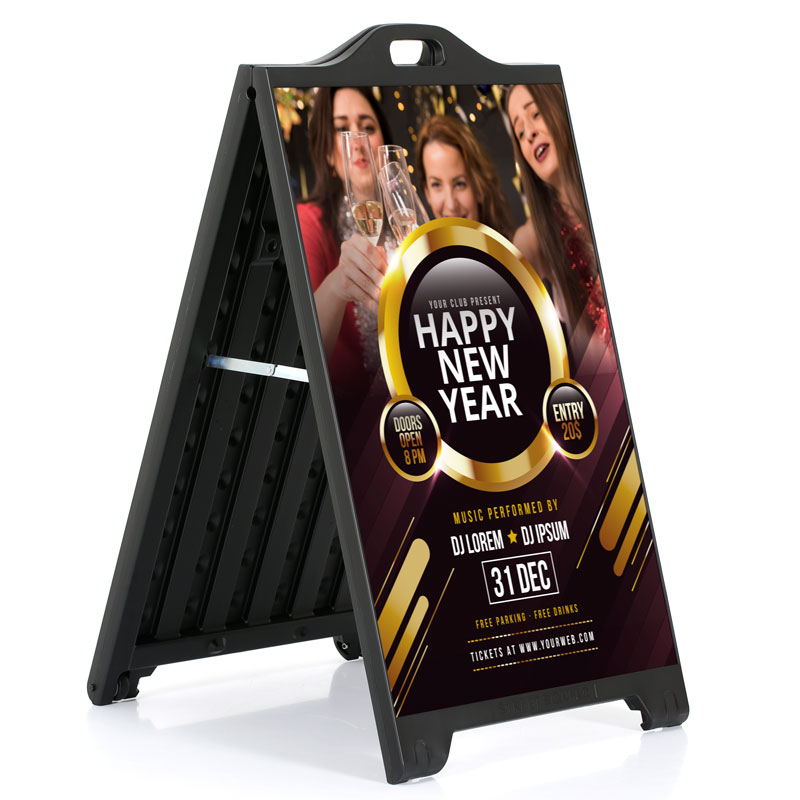 24×36 SignPro Sidewalk Sign for Posters Black A Board Double Sided –  Displays Outlet – Online Display Signs Retailer