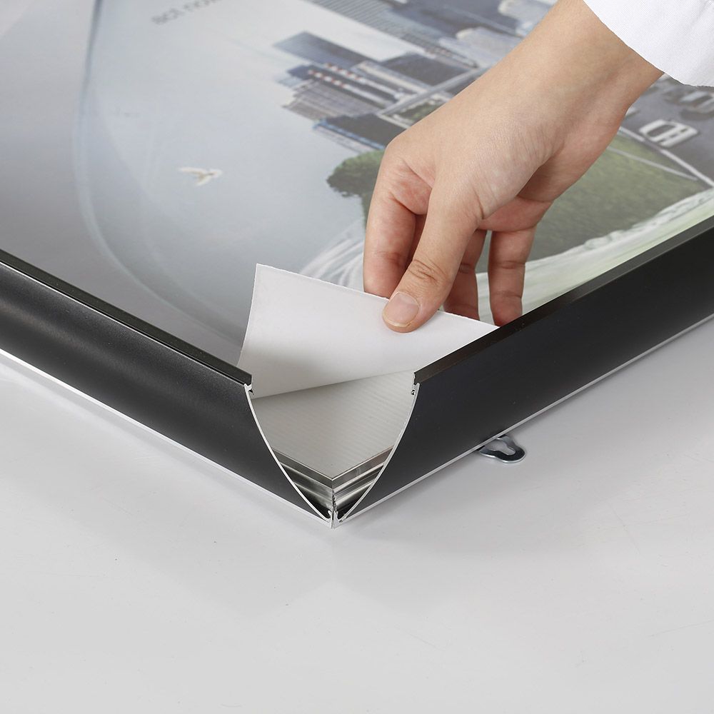 40×60 Portable Snap Poster Frame – 1.25 inch Black Profile Mitered Corner –  Displays Outlet – Online Display Signs Retailer