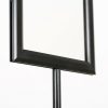 Floor-Sign-Stand-Holder-With-Telescoping-Pole-Black-Double-Sided-Slide-In-Frame-8.5x11