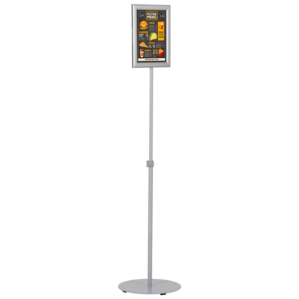 A3 Adjustable Pedestal Sign Menu Holder Floor Poster Stand with Telescoping  Post for Shoping Center, Retail Store