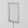 Floor-Sign-Stand-Holder-With-Telescoping-Pole-Silver-Double-Sided-Slide-In-Frame-8.5x11