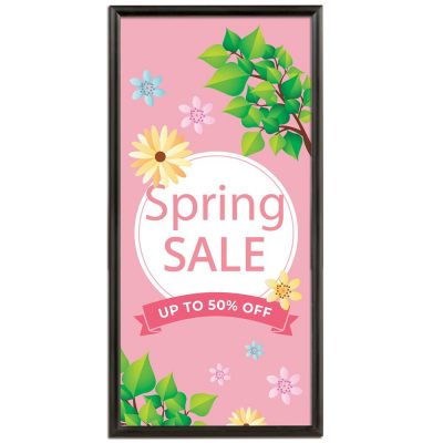 18x36 Snap Poster Frame - 1 inch BlackMitered Profile