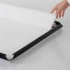 Portable 1.25 Snap Frame, mitred, 27x40, black, white backing, clear cover-14