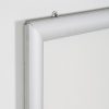 Portable 1.77 Snap Frame, mitred, 27x40, silver, white backing, clear cover-19