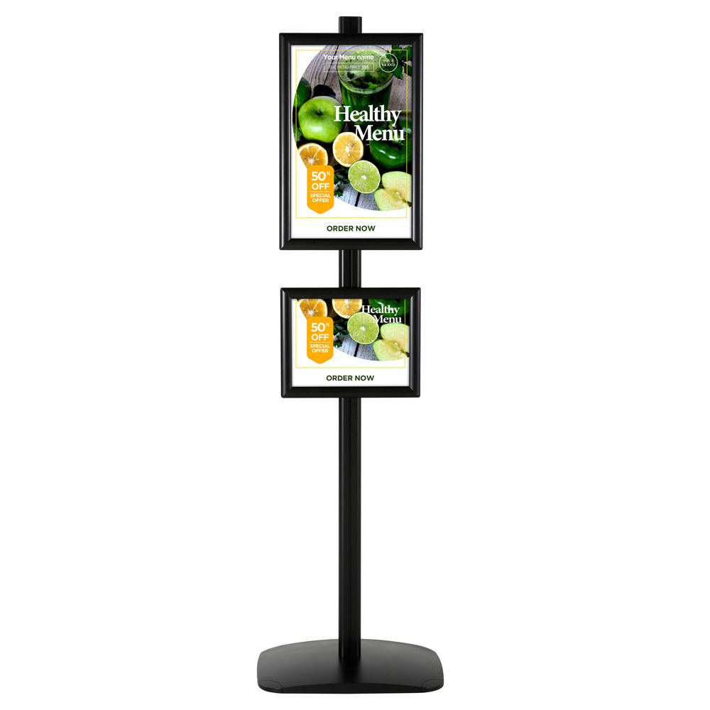 11×17  8.5×11 Free Standing Displays Portrait and Landscape Black –  Displays Outlet – Online Display Signs Retailer