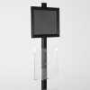 free-standing-stand-in-black-color-with-1-x-8.5X11-frame-in-portrait-and-landscape-and-2-x-8.5x11-clear-pocket-shelf-single-sided-17