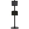 free-standing-stand-in-black-color-with-2-x-8.5x11-frame-in-portrait-and-landscape-and-2-2-x-5.5x8.5-steel-shelf-double-sided-11