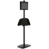 free-standing-stand-in-black-color-with-2-x-8.5x11-frame-in-portrait-and-landscape-and-2-2-x-5.5x8.5-steel-shelf-double-sided-12