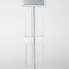 free-standing-stand-in-silver-color-with-1-x-11X17-frame-in-portrait-and-landscape-and-2-x-8.5x11-steel-shelf-single-sided-11