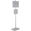 free-standing-stand-in-silver-color-with-1-x-11x17-frame-and-1-x-8.5x11-frame-in-portrait-and-landscape-position-single-sided