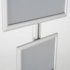 free-standing-stand-in-silver-color-with-1-x-11x17-frame-and-1-x-8.5x11-frame-in-portrait-and-landscape-position-single-sided