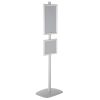 free-standing-stand-in-silver-color-with-1-x-11x17-frame-and-1-x-8.5x11-frame-in-portrait-and-landscape-position-single-sided