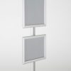 free-standing-stand-in-silver-color-with-1-x-11x17-frame-and-1-x-8.5x11-frame-in-portrait-and-landscape-position-single-sided