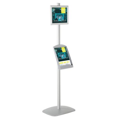 Free Standing Stand In Silver Color