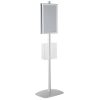 free-standing-stand-in-silver-color-with-2-x-11X17-frame-in-portrait-and-landscape-and-2-x-8.5x11-clear-pocket-shelf-double-sided-13