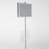 free-standing-stand-in-silver-color-with-2-x-11X17-frame-in-portrait-and-landscape-and-2-x-8.5x11-clear-pocket-shelf-double-sided-7