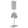 free-standing-stand-in-silver-color-with-2-x-11X17-frame-in-portrait-and-landscape-and-2-x-8.5x11-steel-shelf-double-sided-11