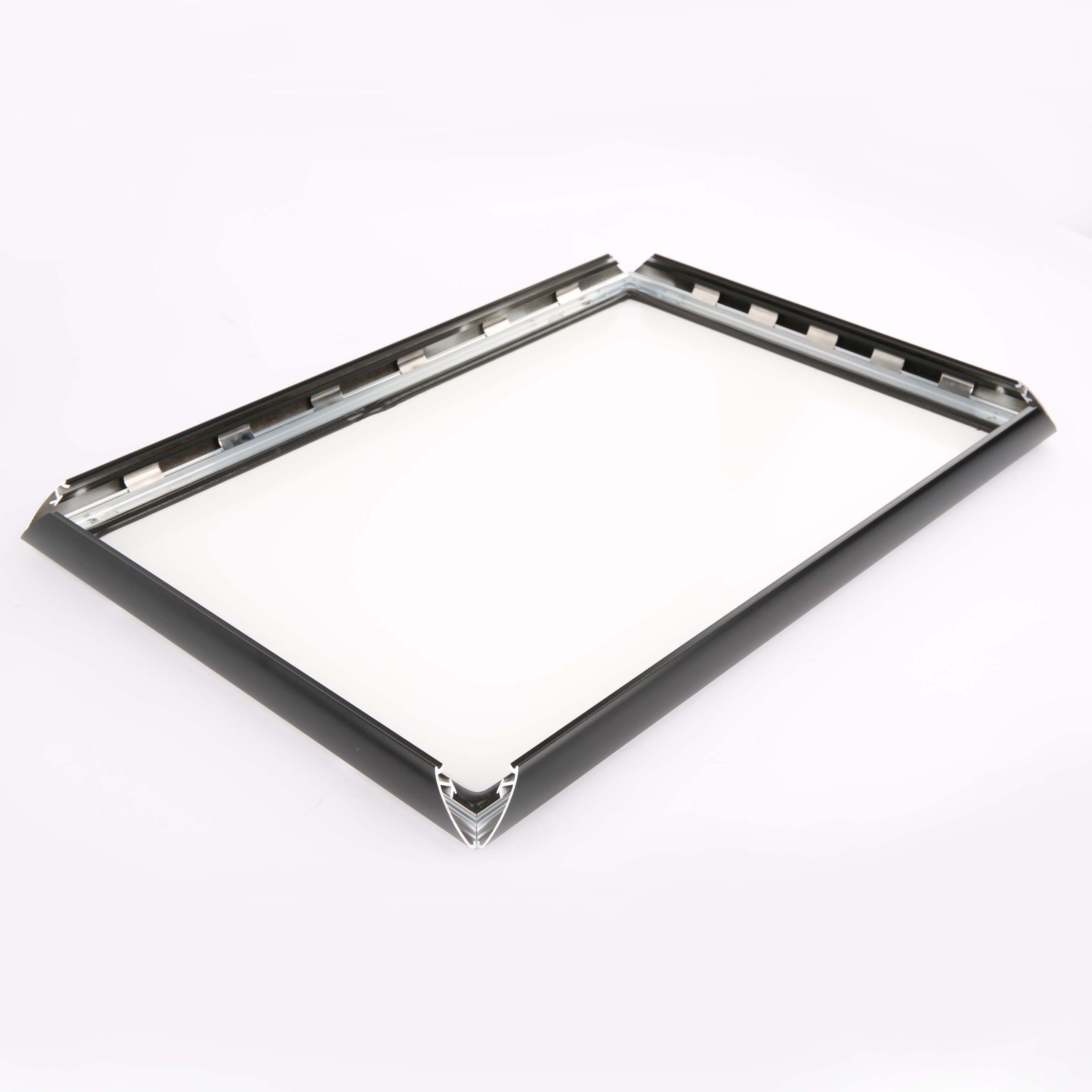 Snap Open Quick Change Sign Frame - 22 inch x28 inch Black with Square  Corners