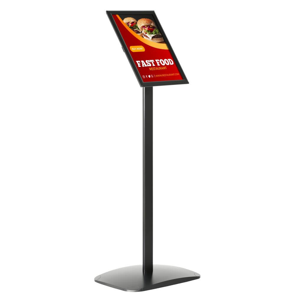 Free Standing Arc Menu Board Magnetic Advertising Display Frame, Portrait - 3