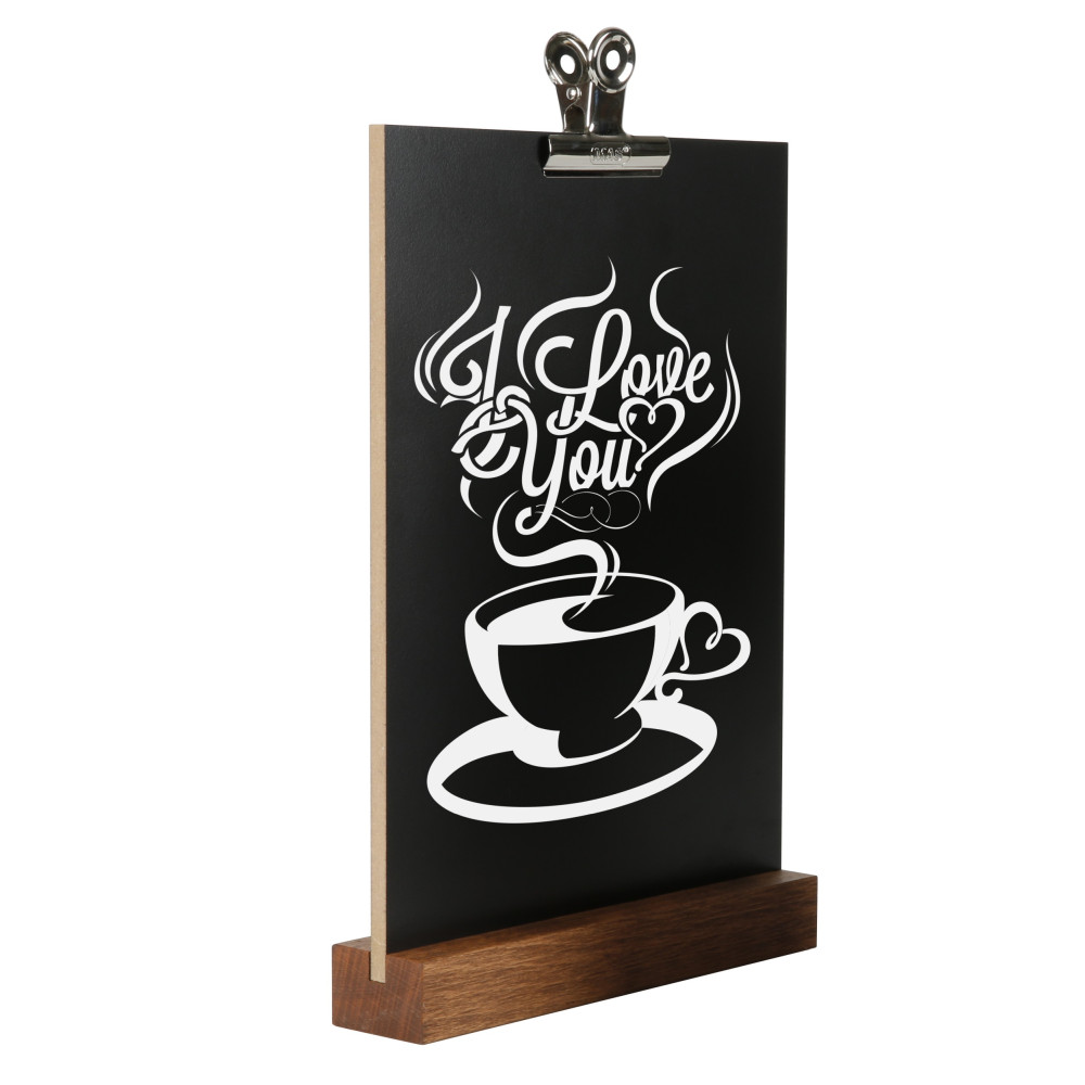 Wood Clipboard with Chalkboard and Clip (Dark Wood, 8.5×11, A4) (2 Pack) –  Displays Outlet – Online Display Signs Retailer
