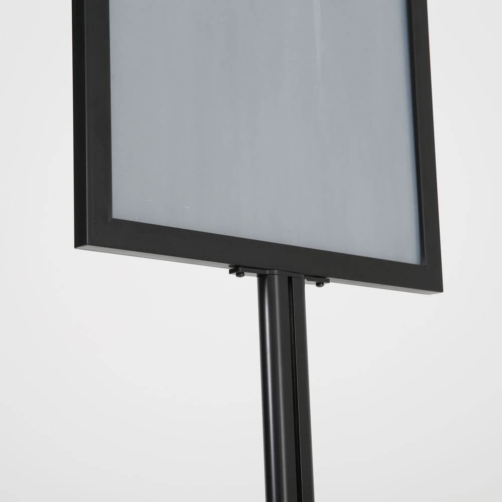 Floor Standing Sign Holder 22x28 Inches in Black Finish