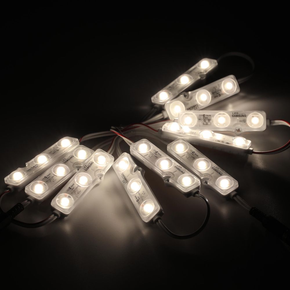 LED modules for backlighting and light advertising