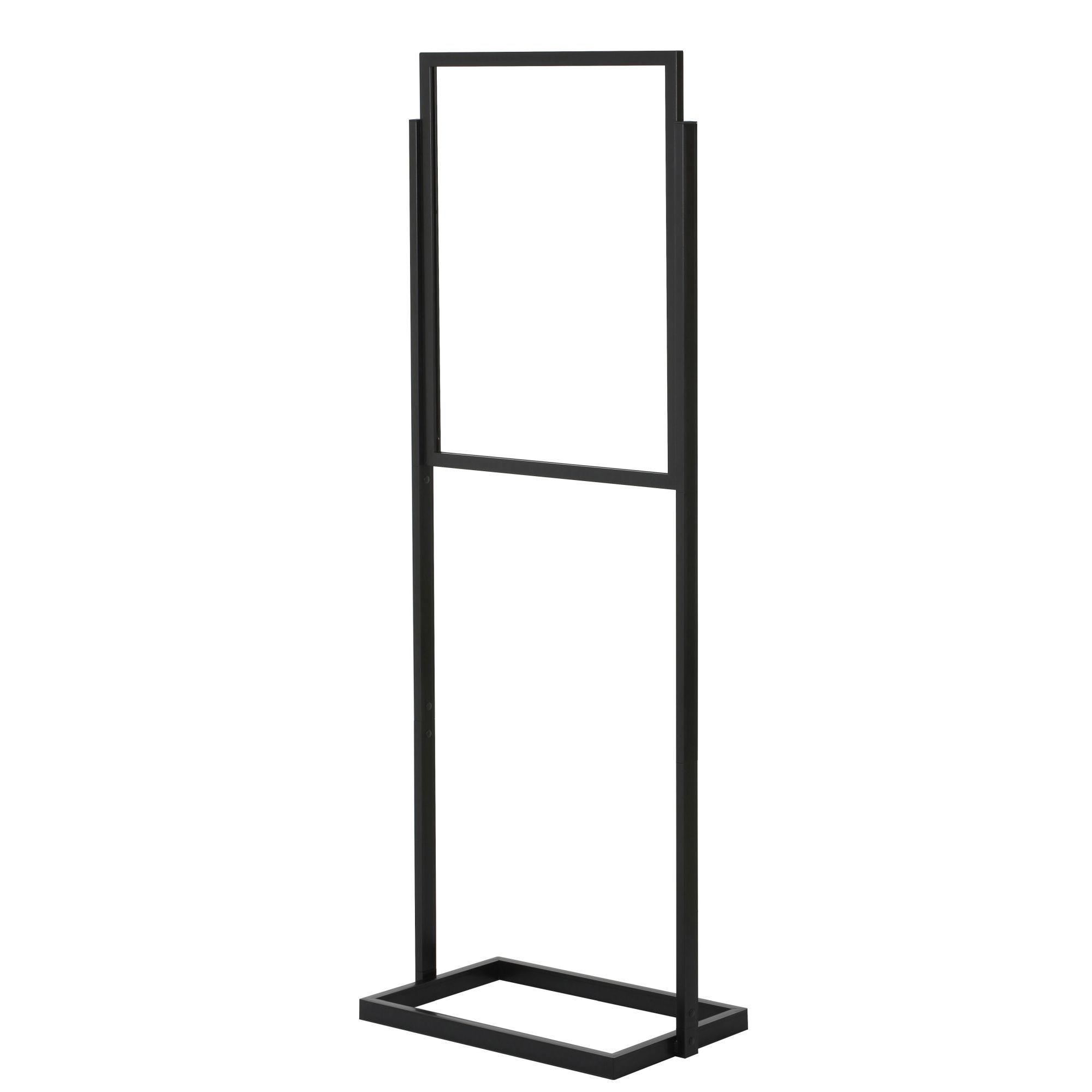 Letter Board 24x36 Open Face Double Pedestal Black Sign Stand